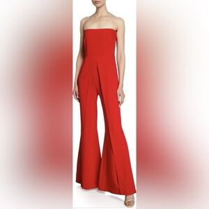 Trista LIKELY Strapless Flared-Leg Jumpsuit